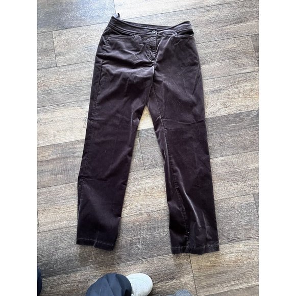 EILEEN FISHER Brown Velvet Pants Size XS - Picture 5 of 11